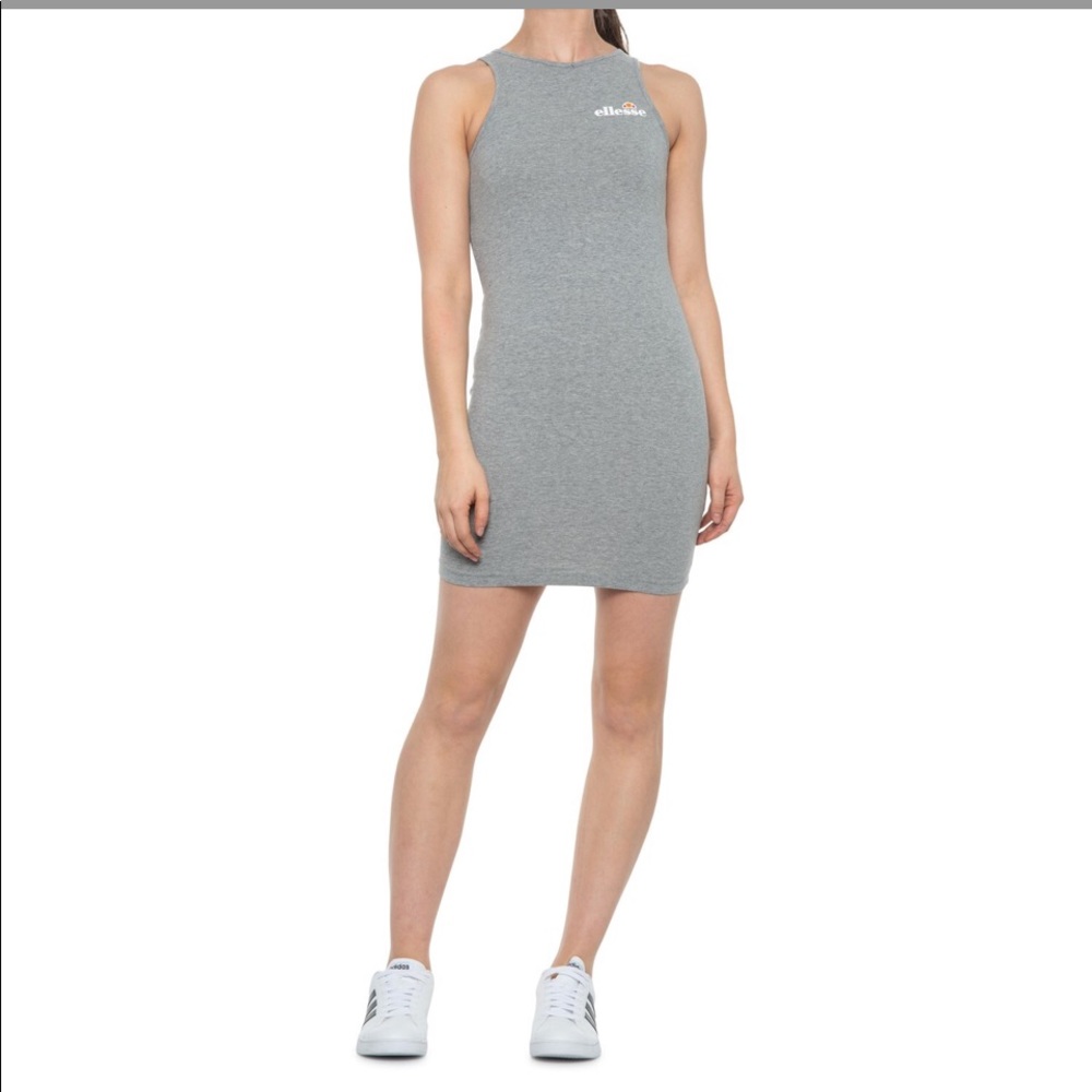 🆕 Ellesse Sorce Tank Dress Gray 72